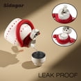 thumbnail image 6 of Sidagar 22 fl oz Stainless Steel Insulated Water Bottle with Handle and Straw, Wide Mouth, Cherry Red, 6 of 8