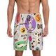 thumbnail image 1 of Balery Dog Doing Yoga Pantalones cortos de pijama de punto de algodón para hombre con cinturilla y bolsillos-4X-Large, 1 of 6
