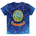 thumbnail image 2 of Idaho Vintage Distressed State Flag All Over Youth T Shirt Multi YMD, 2 of 2