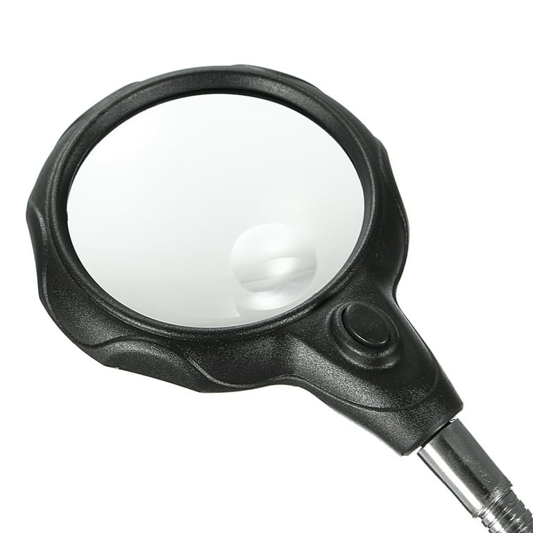 Meromore 30x Magnifying Glass with 18 LED Lights, Black 