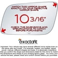 thumbnail image 2 of exactafit 8722L Driver Side Mirror Glass Replacement Fits 1985-2005 Chevy Astro, GMC Safari Left Hand 3m Adhesives, 2 of 7