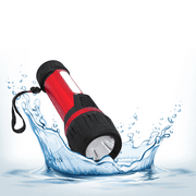 GoGreen Power (GG-THEBULLRD) Professional Flashlight, 180 Lumen Worklight with Strobe and Handle Flashlight, Red