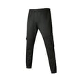 thumbnail image 5 of FRSASU Men Splicing Gradient Overalls Pocket Sport Work Trouser Pants Black L, 5 of 8