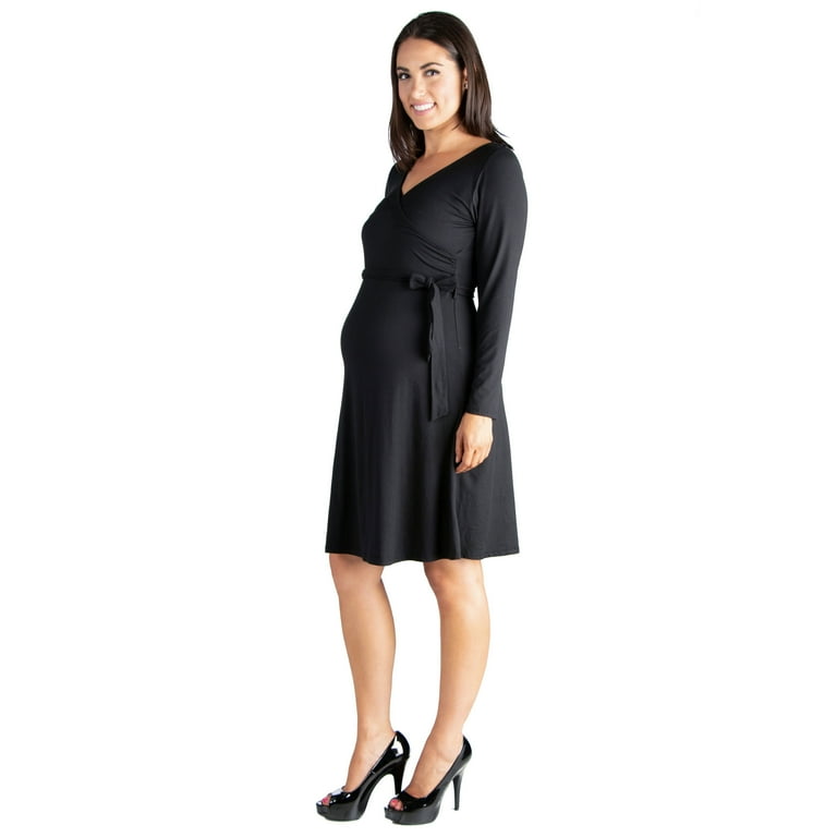 knee length dresses for ladies Melanee Red Floral Wrap Dress- DM Exclusive - Nursing Friendly