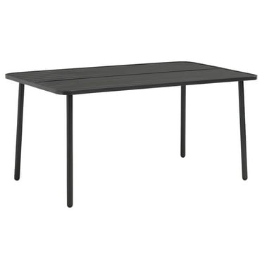 vidaXL Garden Table Dark Grey 59.1"x35.4"x28.3" Steel, 44259