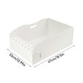 thumbnail image 2 of Disposable Cat Litter Box, Ivory White Solid Color Big Maizai Toilet - Single-Use, No Cleaning Required, Portable Lightweight Leak-Proof Design - For Cat Owners, Traveling With, 2 of 5