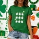 thumbnail image 5 of TaTaai Women's Fashion Round Neck Short Sleeve Tops St. Patrick's Day Novelty Print Casual T-Shirts Lightweight Soft Comfortable Tees for Daily Party Dating Gift, 5 of 7