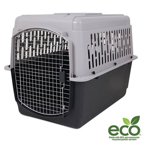 Vibrant Life Pet Kennel for Dogs, Hard-Sided Pet Carrier, Large, 40in Length