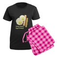 thumbnail image 5 of CafePress - Wakey Wakey Eggs N Bakey Women's Dark Pajamas - Women's Short Sleeve Print T-Shirt and Pants Dark Cotton Pajama Set, 5 of 7