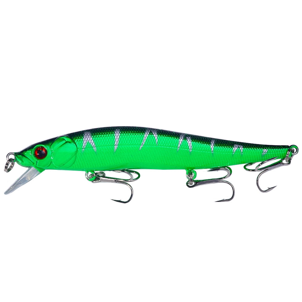 HENGJIA Minnow Bass Fishing Lures, Jerkbait Lure Set Hard Baits Crankbait for Catfish Walleye Trout Fishing Bait 6Pcs/kit
