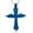 Blue, variant on Elegant Angel Wing Cross Urn Pendant Cremation Jewelry for Ashes Keepsake Memory Necklace Memorial Jewelry