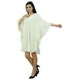 thumbnail image 5 of Bimba Women Short Rayon Kaftan Kimono Frill Sleeve Caftan Dress Coverup, 5 of 9