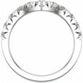 thumbnail image 2 of Pompeii 1ct TW Graduated Diamond Wedding Curved Contour Ring 14k Gold Lab Grown, 2 of 5