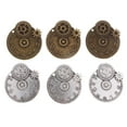 thumbnail image 2 of 6 piezas de bronce / metal plateado Steampunk joyería que hace reloj rueda colgantes colores s a juego collar fabricac Soledad Encantos de engranajes Steampunk, 2 of 7
