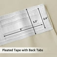 thumbnail image 2 of SMILETIME Back Tab Curtains, 2-Panel Set Rod Pocket & Pinch Pleat Design Light-Filtering & Thermal Insulation Ideal for Living Room, Bedroom & Office Windows, 2 of 7