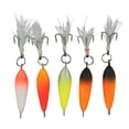 thumbnail image 1 of Winter Ice Fishing Treble Hook, Carbon Steel Fishing Tools  Durability Incisive Vivid Pattern Better Penetration  For Fishing Box, 1 of 8