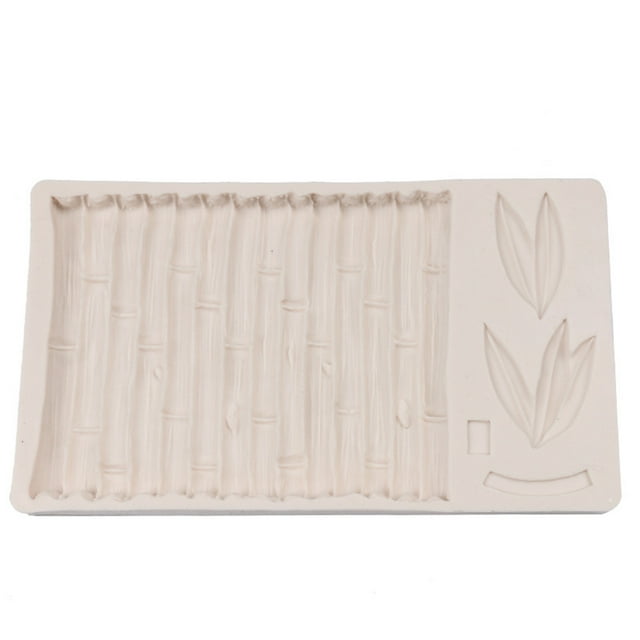 Molde de silicona para pasteles con diseño de hojas de bambú, para pudín, postres, repostería, molde DIY, herramienta para hacer jabón