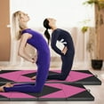 thumbnail image 4 of Gymax Gymnastics Gym Mat 4-Panel Folding Lightweight Gymnastics Tumbling Mat w/ Hook, 4 of 10