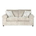 thumbnail image 2 of Roundhill Furniture Nason Wide Wale Corduroy Loveseat, Parchment, 2 of 5