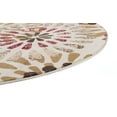 thumbnail image 5 of Contemporary Area Rug (7'10'' Round) Abstract Ivory, Avocado Indoor Round Easy to Clean, 5 of 6