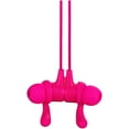 onn. Bluetooth InEar Headphones with MicroUSB Charging Cable, Pink