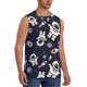 thumbnail image 2 of Fotbe Cartoon Spaceship Men's Camiseta sin Mangas Estampada para Hombres, Playera Casual para Gimnasio, Entrenamiento, Playa-Small, 2 of 7