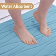 thumbnail image 4 of Alfombra de baño Buganda Memory Foam 90 x 60 cm, color azul, 4 of 8