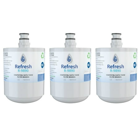 

Refresh R-9890 Replacement For Water Filter For LG & Kenmore Refrigerators (3 Pack)