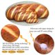 thumbnail image 4 of Almohada de Baguette de pan de simulación 3d, cojín trasero Lumbar de comida rellena de felpa, cojín suave de pan de mantequilla 3d, almohada, 4 of 4