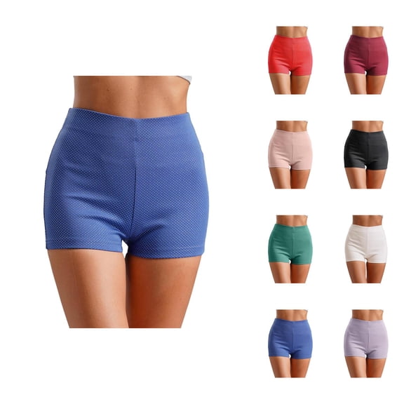 Sparkly Rhinestone Shorts for Women 2026 Summer Casual Elastic Waist Slim Fit Glitter Hot Pants Night Clubwear