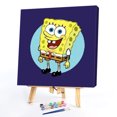 thumbnail image 2 of Acrílico Bob Esponja SquarePants pintura al óleo por números Kit DIY pintura sin marco FLhrweasw Nuevo, 2 of 9
