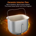 thumbnail image 4 of KBS Bread Machine Liner, Bread Pan with Kneading Paddle for 2LB KBS Bread Machine, KBS Bread Maker Universal Replacement Parts, Premium Ceramic pan, 4 of 4