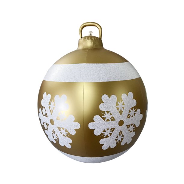 Soplado Navidad Adornos Bolas Inflables Exterior 60cm PVC para Patio Porche Césped