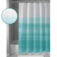 thumbnail image 3 of Shower Curtain Bathroom Set Aqua Gradient Watercolor Waterproof Fabric Shower Curtains with Grommets&Hooks Minimalist Modern Art Privacy Bath Curtain for Bathtub 60x72in, 3 of 7