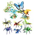 thumbnail image 2 of Bloques de construcción de animales, mariposas, mantis, libélula, escarabajo, juguetes, adornos de escritorio, ladrillos, regalo para niños, 2 of 4