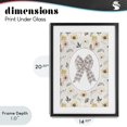 thumbnail image 4 of Stupell Industries Cottage Sunnyside Bow in Gingham Black Framed Print Under Glass, 14 x 20, by Ink Drop Loft, 4 of 8