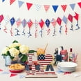 thumbnail image 3 of Eqslft 4th of July Wooden Table Decor Patriotic Table Centerpiece Sign Independence Day Wood Blocks Wooden Plaque Red White and Blue Wood Block Sign for Home, 3 of 8