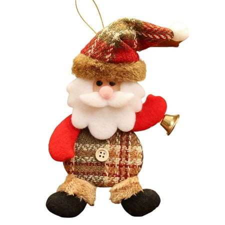 

Christmas Santa Claus Hanging Decor Exquisite and Compact Santa Pendant for Home Wall Hanging Decoration Little Bear