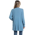 thumbnail image 2 of WUJINXIA Womens Lightweight Loose Fit Cardigan Coat Open Front Long Sleeve Sweater Jacket with Side Pockets, 2 of 6