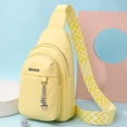 thumbnail image 4 of MesaSe Sac de Poitrine pour Femmes avec Sangle Réglable en Cuir PU avec Sangle pour Guitare (Jaune), 4 of 6