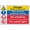 Warning Sign 4, variant on Danger Asbestos Zone Respirator 8"x12", Aluminum Tin Warning Signs for Home Outdoor Garden, Durable PPE Sign