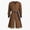 Brown, variant on Mens Medieval Renaissance Knight Tunic Costume Long Sleeve Viking Pirate Warrior Robe with Belt for Stage Events