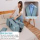 thumbnail image 3 of 10 Pack Moving Bags w/Backpack Straps, Heavy Duty, Moving Boxes Alternative, Packing Supplies, Large Storage Totes for Dorm Room Essentials with Zipper for Clothes (Clear, 10 Pack), 3 of 5