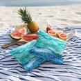 thumbnail image 6 of 2 Pack Outdoor Waterproof Throw Pillow Covers,Abstract Marble Ombre Blue Ocean Wave Decorative Square Pillow Case Patio Pillowcases for Chair Couch Sofa 16x16in, 6 of 9
