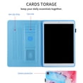 thumbnail image 4 of iPad 10.2 Case/iPad Air 3 Case/iPad Pro 10.5 inch Case, Dteck PU Leather Folio Flip Case Auto Wake Sleep Smart Cover with Card Slots, Multi-angle Viewing Stand for iPad 8th Gen/7th Gen,Blue Marble, 4 of 5