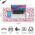 thumbnail image 5 of Long Mouse Pads for Desk,Pioneer Flower Floral Print Pattern Desk Mats on Top Of Desks, Desk Mouse Pad Extra Large with 3mm Non-Slip Base and Stitched Edge for Gaming,Office,Work,Home 35.4"x15.7", 5 of 6