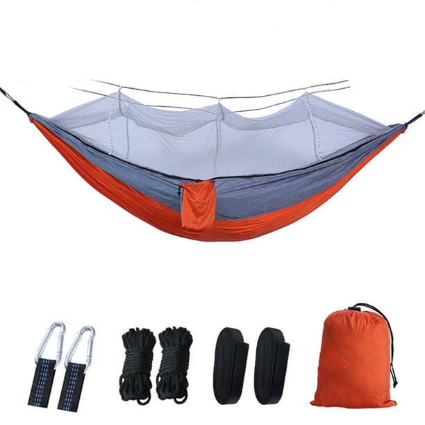 Hamaca de acampada Hamaca con accesorios de senderismo de mosquitera Camping Swing Swing Silla colgante de hamacas para packpacking Inevent OD003581-00B