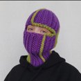 thumbnail image 3 of Gorro de punto divertido unisex nuevo 2022 para fiesta de Halloween, gorro de cuerno para padres e hijos, gorro de lana cálido para invierno, gorro resistente al viento, 3 of 5