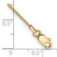 thumbnail image 2 of 10k Yellow Gold .90mm Box Chain Bracelet, 2 of 6