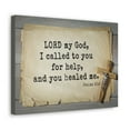 thumbnail image 2 of Scripture Walls Psalms 30:2 You Healed Me Bible Verse Canvas Christian Wall Art Ready to Hang Unframed, 2 of 17